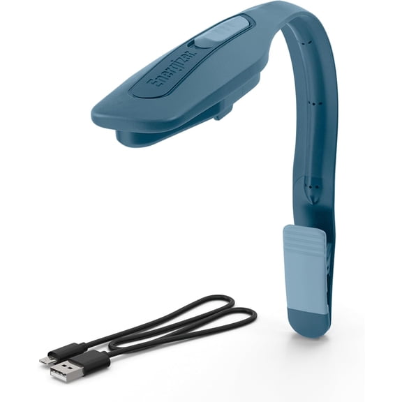 Flex-R LED Rechargble Book Light for Rding in Bed, with Warm Color, Long-Lasting and Lightweight,Blue