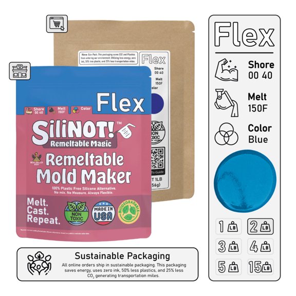 Flex | Remeltable Silicone Free Mold Maker