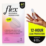 Flex Reusable Period Disc, Zero-Waste Menstrual Disc, Body-Safe & Non-Toxic, 12-Hour Wear, 1 Count