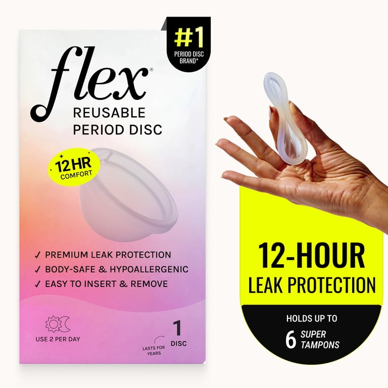 Flex Reusable Period Disc, Zero-Waste Menstrual Disc, Body-Safe