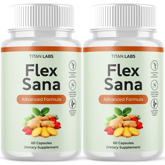 Flex Sana Pills Advanced Joints Support Supplement FlexSana 120 Capsules