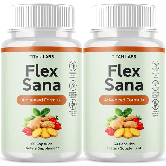 Flex Sana Pills Advanced Joints Support Supplement FlexSana 120 Capsules