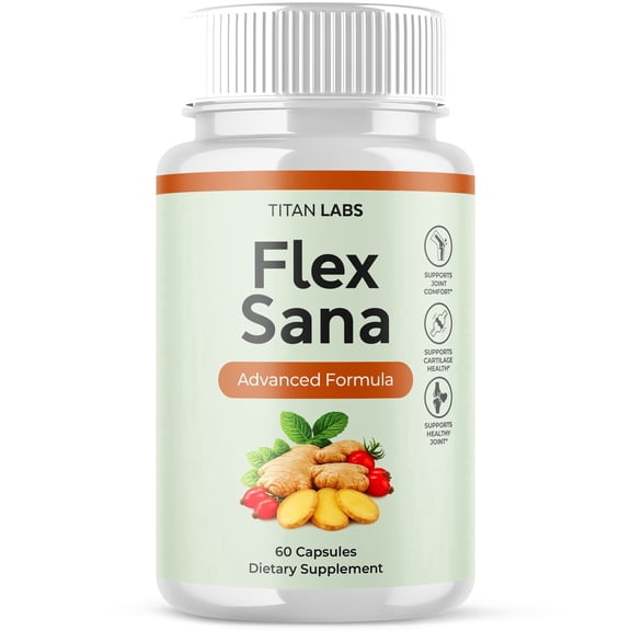 Flex Sana Pills Advanced Joints Support Supplement FlexSana 60 Capsules