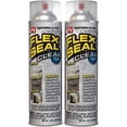Flex Seal Aerosol Liquid Rubber Sealant Coating, 14 oz, Clear, 2Pack