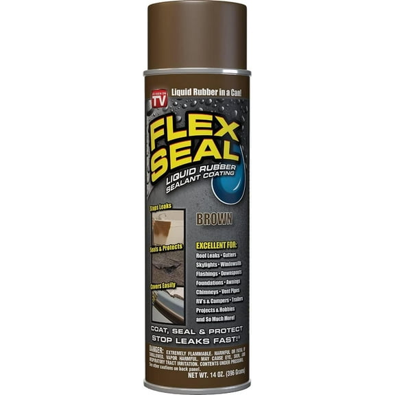 Flex Seal Brown Rubber Spray Sealant 14 Oz. - Case of: 6