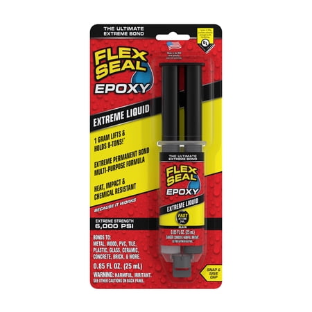 Flex Seal Extreme Liquid Epoxy, Multi-Purpose Weatherproof Adhesive, 0.85 oz