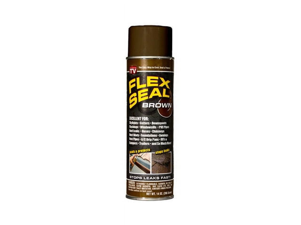 Flex Seal FSBRNR20 Flex Shot Liquid Rubber, 14 Oz, Brown