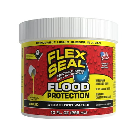 Flex Seal Flood Protection, Waterproof Rubberized Sealant Liquid, 10 fl oz