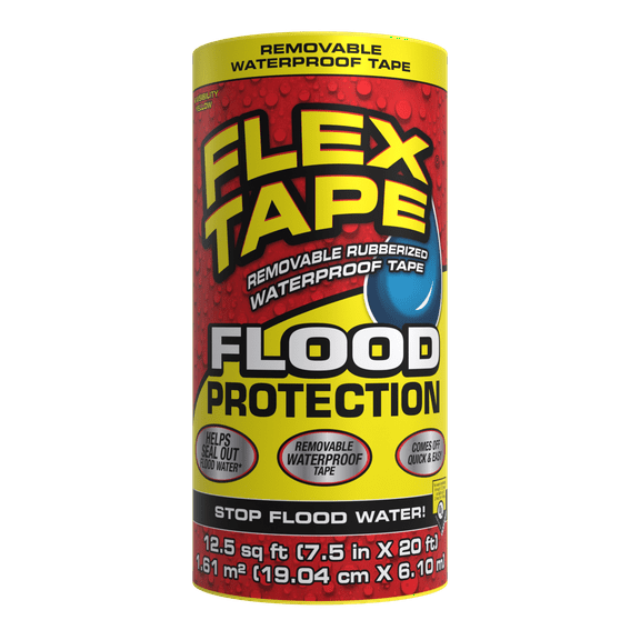 Flex Seal Flood Protection Yellow Waterproof Repair Tape, 7.5 in. x 20 ft.