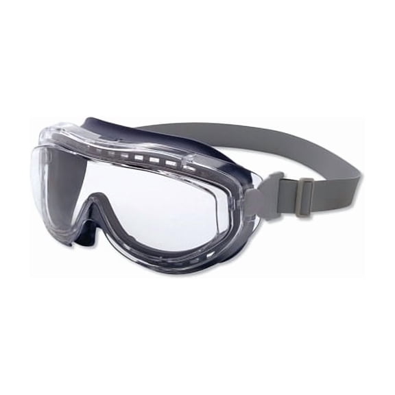 Flex Seal Goggle, Clear Lens, Navy Frame, Indirect Vent, Anti-Fog, Hydrophilic Hydrophobic Scratch-Resistant, Neoprene Strap