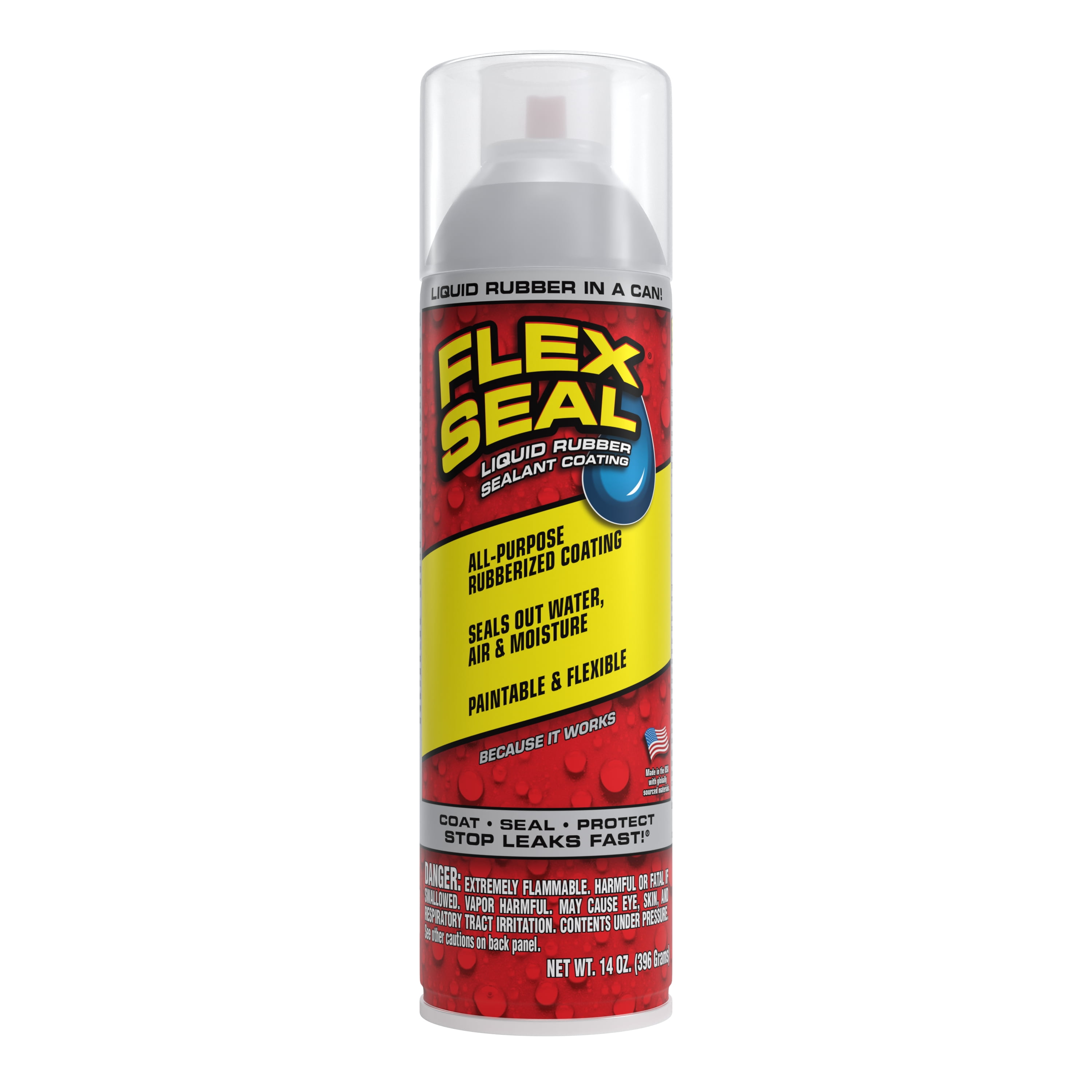 Liquid Rubber Sealant Coating Spray, 14 oz Spray, Clear Liquid Rubber Sealant Coating Spray, 14 oz Spray, Clear