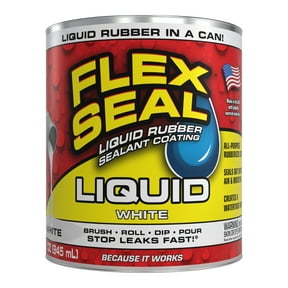 Flex Seal Liquid Rubber Sealant Coating, White, 32 oz