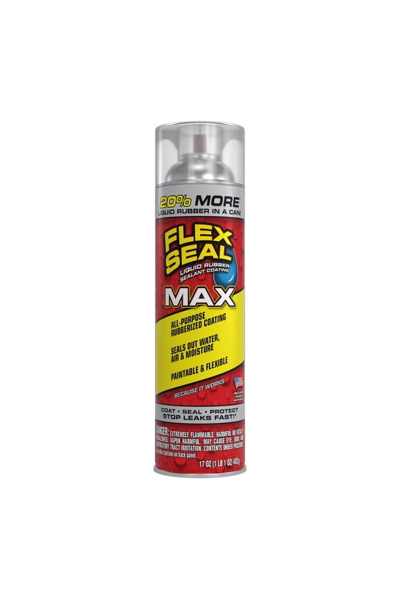 MAX 17 oz Clear Aerosol Liquid Rubber Sealant Coating