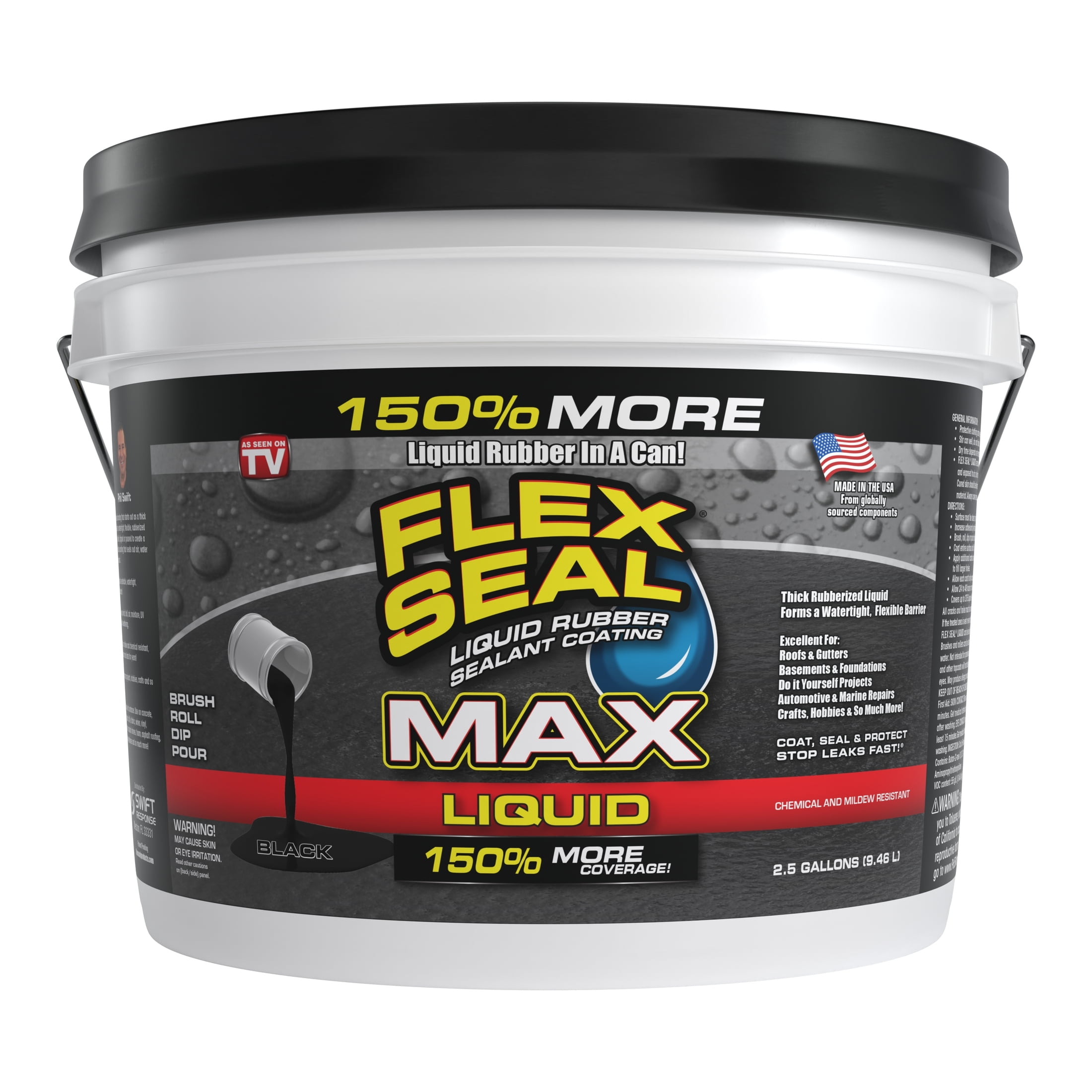 Flex Seal MAX Liquid Rubber Sealant Coating, 2.5 Singapore Ubuy