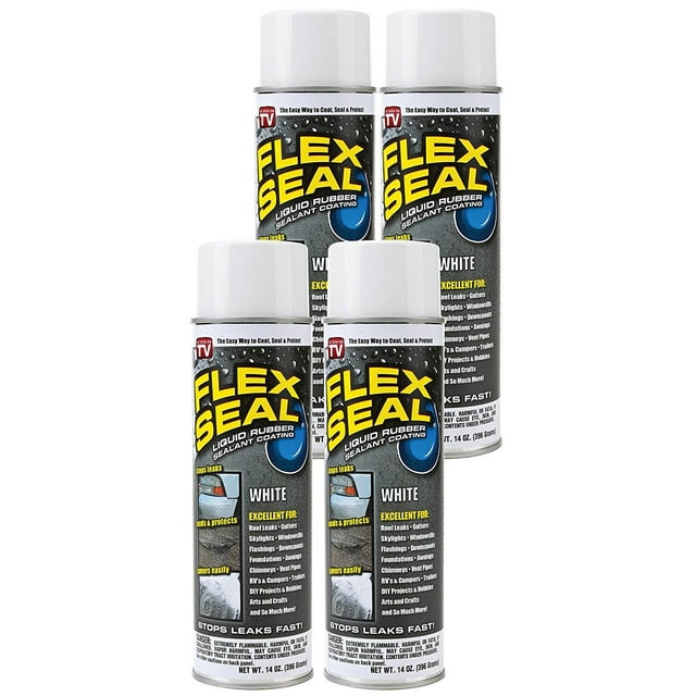 Flex Seal Liquid Rubber Waterproofing Aerosol Paint Sealant Spray, 14