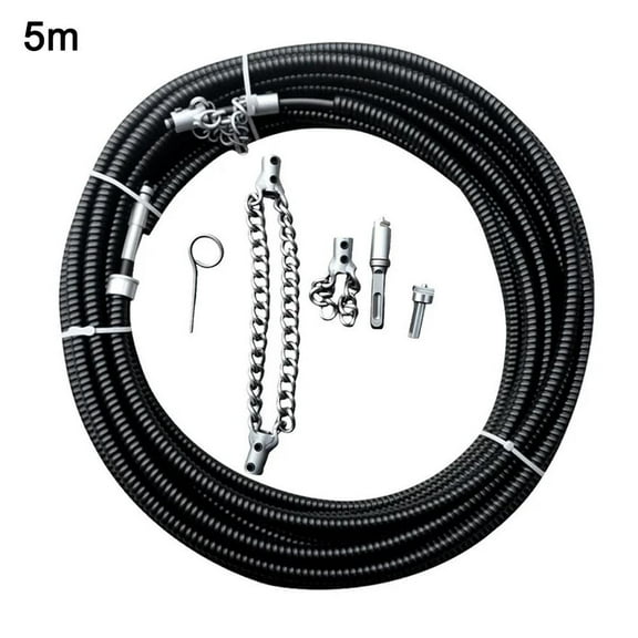 Flex-Shaft Sewer Descaling Chain,Tube Cleaning Knocker,Multi-Purpose PVC Pipe Maintenance Tool,Drain Clog Remover,Pipe Cleaner Dredging Tool,Flexible Hair Tool Drain Opener for Toilets
