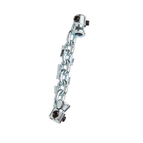 Flex Shaft Single-Chain Knocker with Carbide Tip for 0.25-2 in. Pipe, 0.25 in. Cable