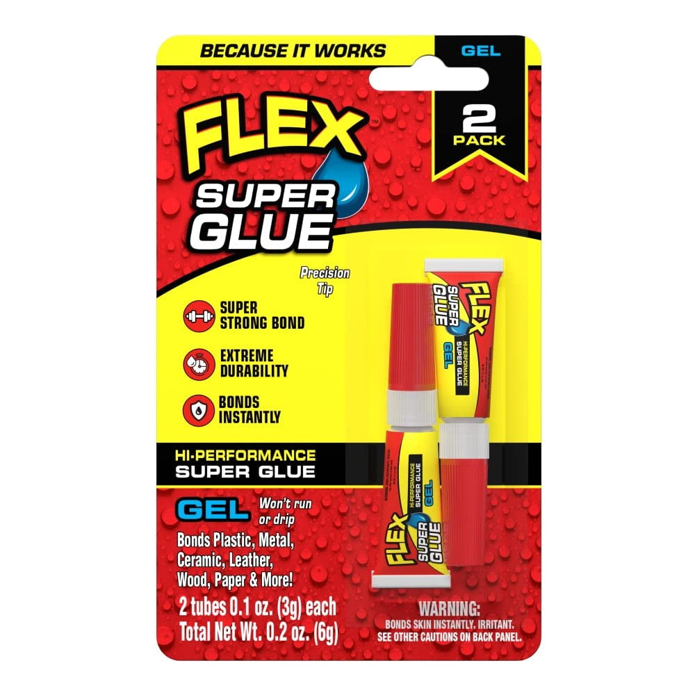 Flex Super Glue High Performance Super Strong Bond Gel Glue, 3g, 2