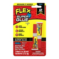Flex Super Glue High Performance Super Strong Bond Gel Glue, 3g, 2-Pack