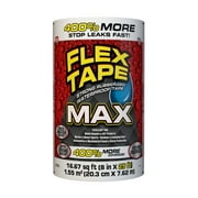Flex Tape MAX Strong Rubberized Waterproof Tape - 8 x 25, White