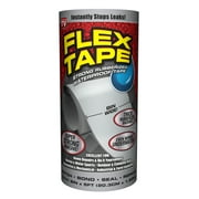 Flex Tape Rubberized Waterproof Tape, 8 inches x 5 feet, Gray