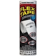 Flex Tape Strong Rubberized Waterproof Tape, 12 x 10 ft, White