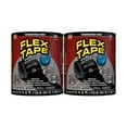 thumbnail image 1 of Flex Tape Strong Rubberized Waterproof Tape, 4 inches x 5 Feet, Black, 2-pack, 1 of 8