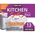 FlexTech Kitchen Trash Bags, 13 Gallon, 200 ct