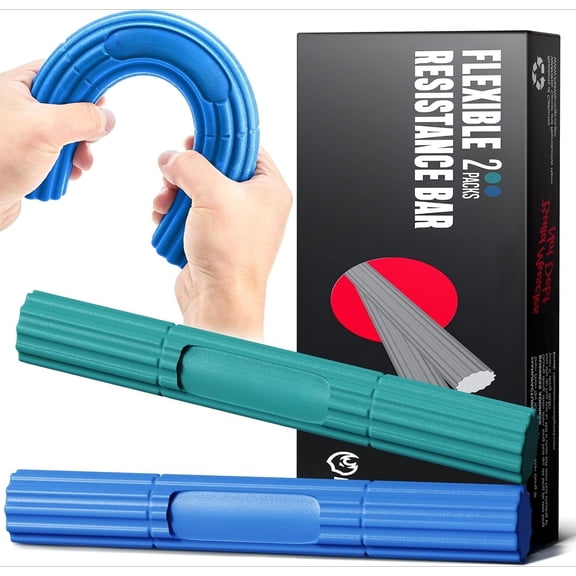 Flex Therapy Bar, Tennis Elbow Therapy Bar - Ideal for Relieve Tendonitis Pain & Improve Grip Strength, Fitness Resistance Bar for Golfers Elbow & Tendinitis, Twist Bar for Physical Therapy