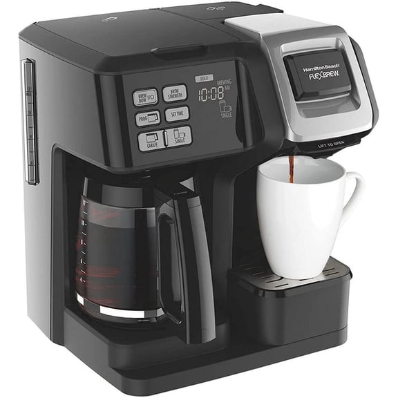 FlexBrew 2-Way Brewer Programmable Coffee Maker (49976) Bundle with Support Extension