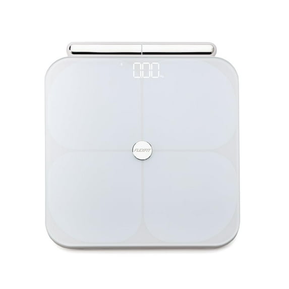 FlexFit Smart Digital Bathroom Scale with Body Fat Percentage, 8-Electrode, Bluetooth/WiFi