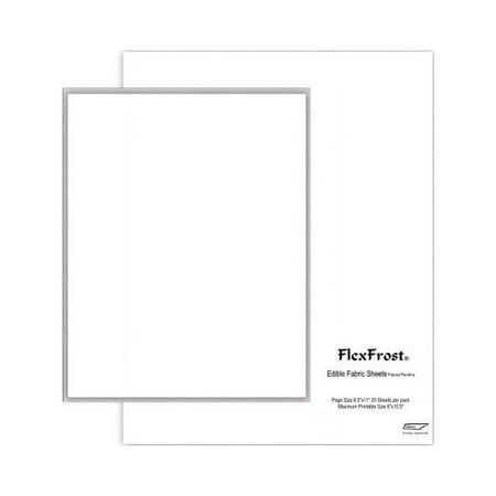 FlexFrost Lace Sheets - (20 lacy white frosting sheets)