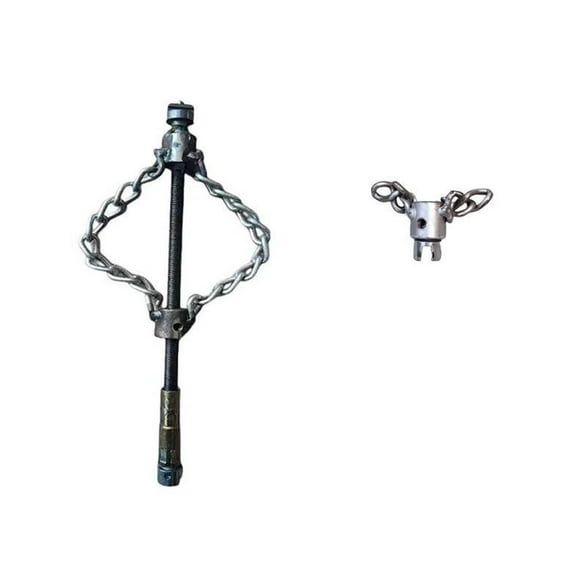 FlexShaft Sewer Descaling Chain, Multi-Purpose PVC Pipe Maintenance Tool, Flex-Shaft Sewer Descaling Tool, Drain Clog Remover, Pipeline Unclogging Tool, for 16mm Spring, Without Spring