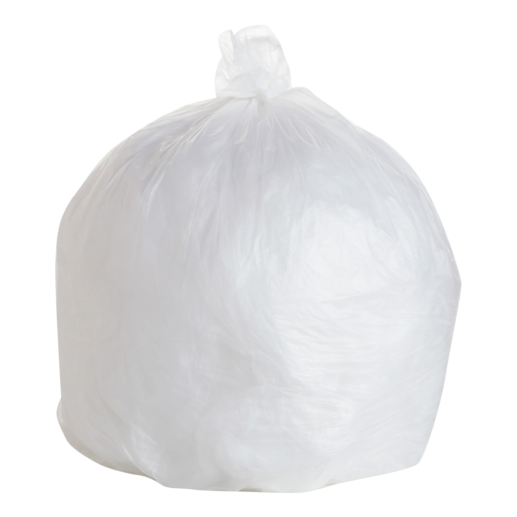FlexSol High-Density Trash Bags, 33 x 40, 33-Gallon, 17 Micron, Clear, 25/Roll - image 1 of 2