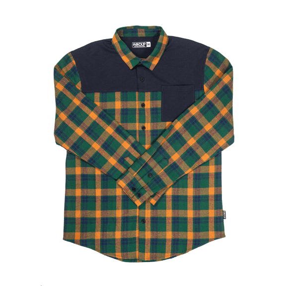 FlexTop Flannel - Forest Green/Golden Mustard