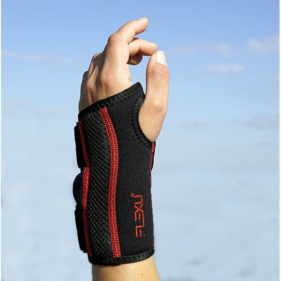 FlexU Wrist Brace Athletic Sleeve - Snug Fit Wrist Splints for Carpal Tunnel, Arthritis, Sprain, and Gout to Provide Compression and Support to Alleviate Pain (LEFT HAND)