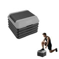 thumbnail image 1 of FlexWave 16-inch Aerobic Step Platform, Adjustable Fitness Stepper with 4 Adjustable Step Risers, Aerobics Stepper Workout Stepper for Aerobic Strength and Training in Home Gym, Gray, 1 of 7