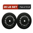 thumbnail image 1 of FlexWave 2-Inch Olympic Bumper Plate Weight Set, 20LB–350LB Options, Solid Rubber Olympic Plates for Strength Training & Home Gym, 1 of 8