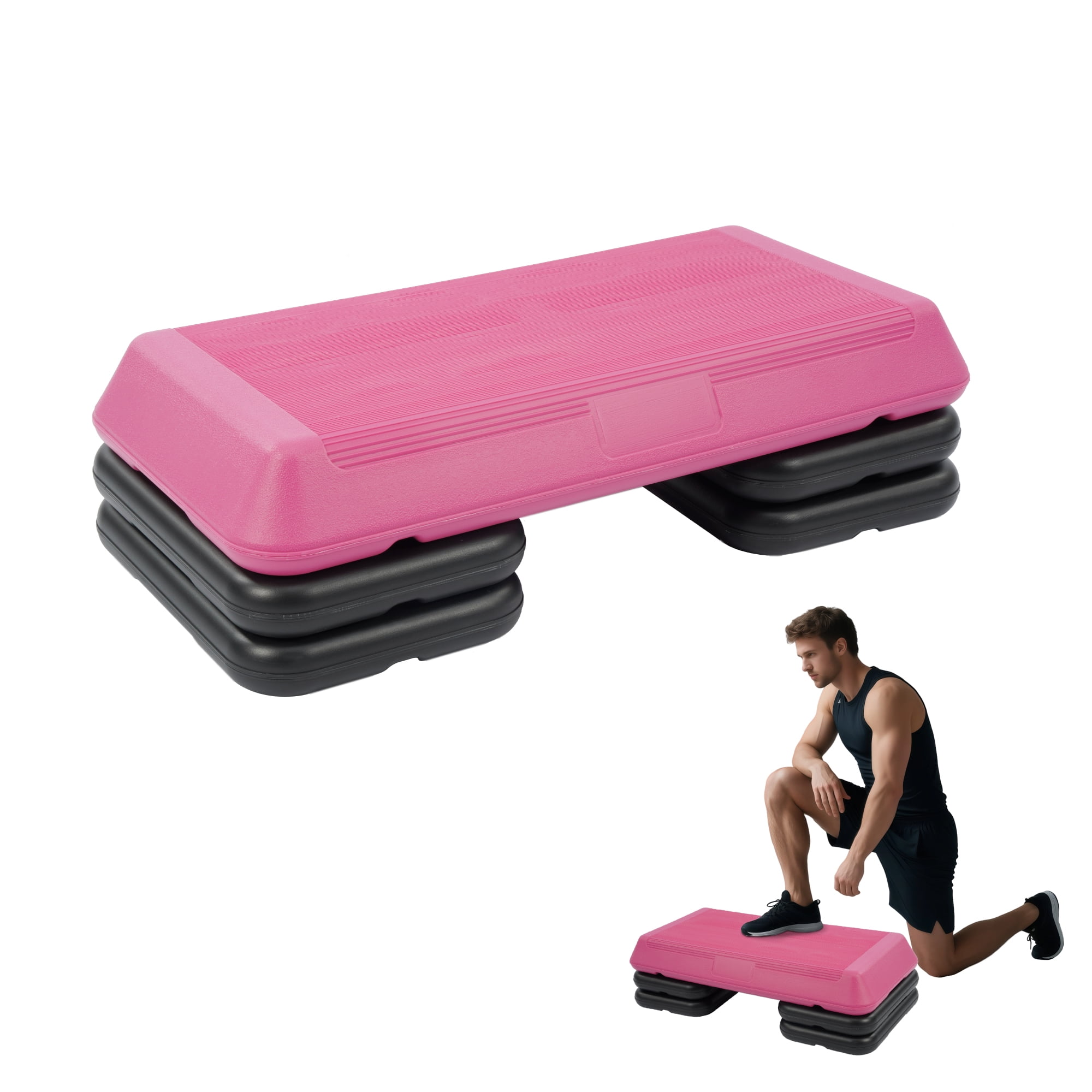 FlexWave 28-inch Aerobic Step Platform, Adjustable Fitness Stepper with ...