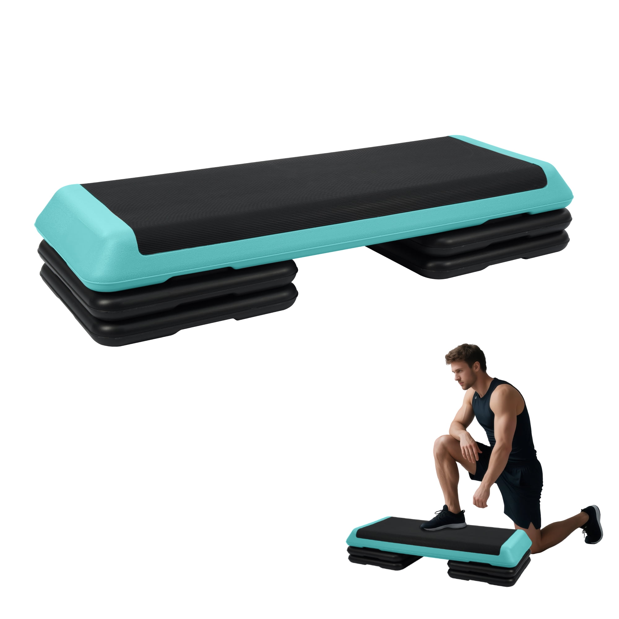 ブーティ AEROBICS Costway Fitness Aerobic Step Cardio Adjust 4'' - 6'' - 8