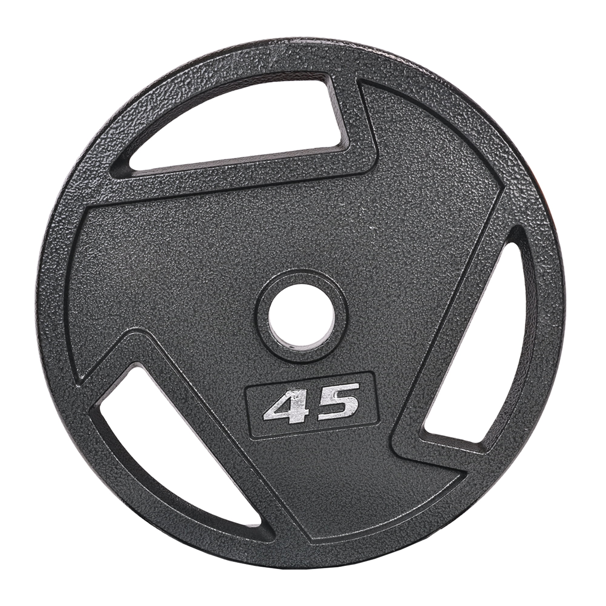 FlexWave 5FT Standard Barbell Set with 1-Inch Bar and Pair of 45LB 3-Hole Cast Iron Weight Plates