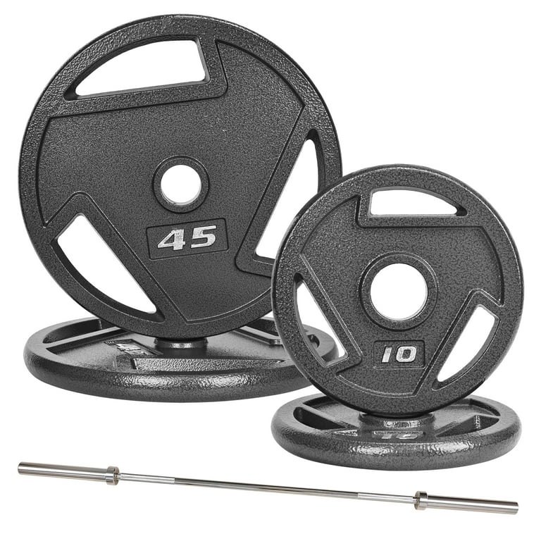 FlexWave 6FT Olympic Barbell Weight Set with 70–160LB 3-Hole Cast