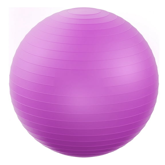 FlexWave 85cm Anti-Burst Yoga Ball with Textured Stripes, Exercise Stability Ball for Fitness, Pregnancy & Physical Therapy, 4 Colors Available