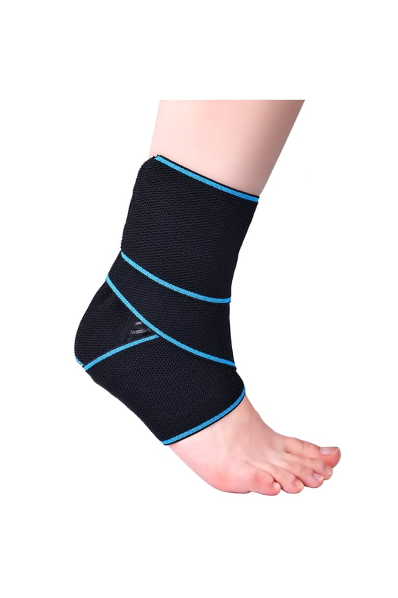 Ankle Support Sleeves for Men & Women, Compression Socks for Plantar Fasciitis Relief, Arch & Ankle Brace for Sports, Gym, Running, Training & Recovery，Blue&Black