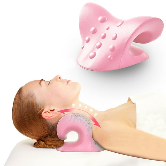FlexWave Ergonomic Neck & Back Massage Pillow – PU Leather Support Cushion for Relaxation – 3 Colors