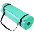 thumbnail image 1 of Fitvids Extra Thick 71"x24" Non-Slip Exercise & Yoga Mat, 1" High-Density Foam, Double-Sided Grip, Moisture-Proof, Lightweight with Straps, 1 of 6