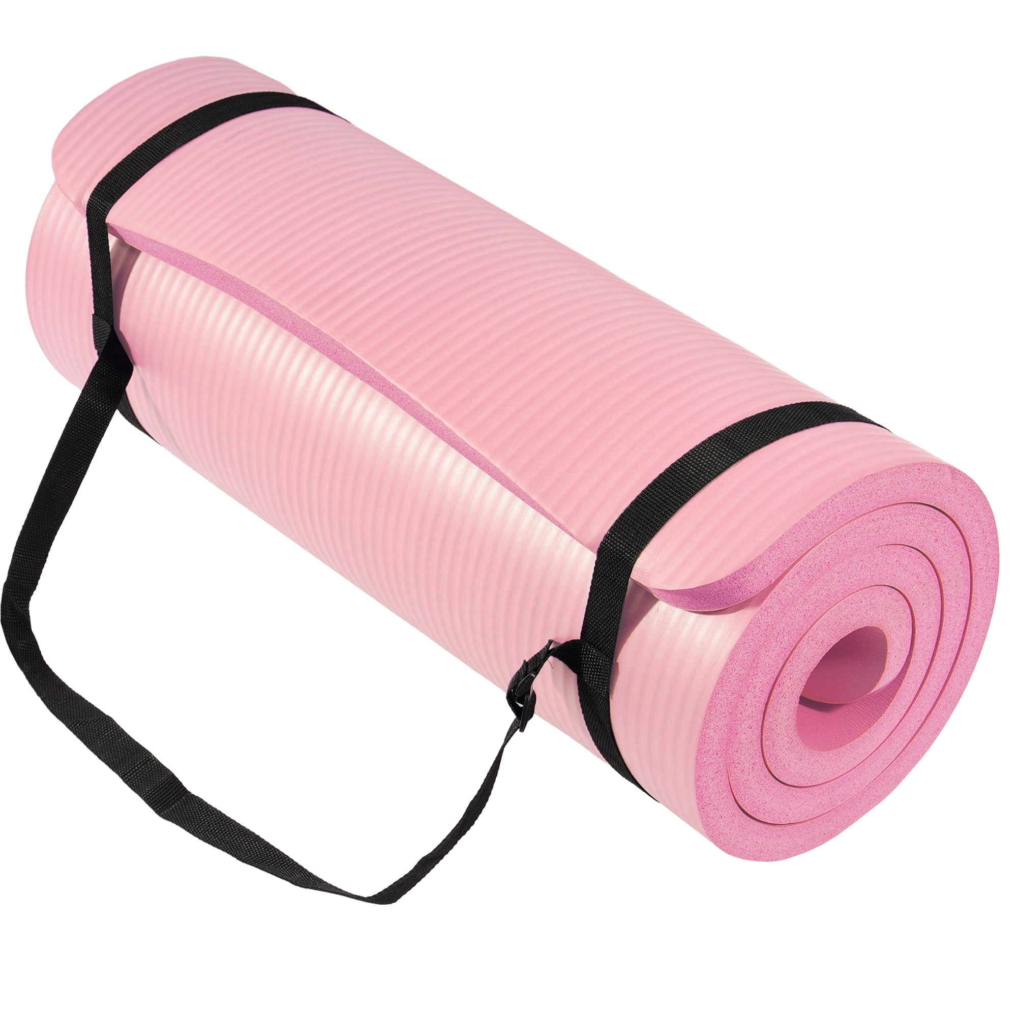BalanceFrom 1/2-Inch Yoga Mat, Pink - Walmart.com