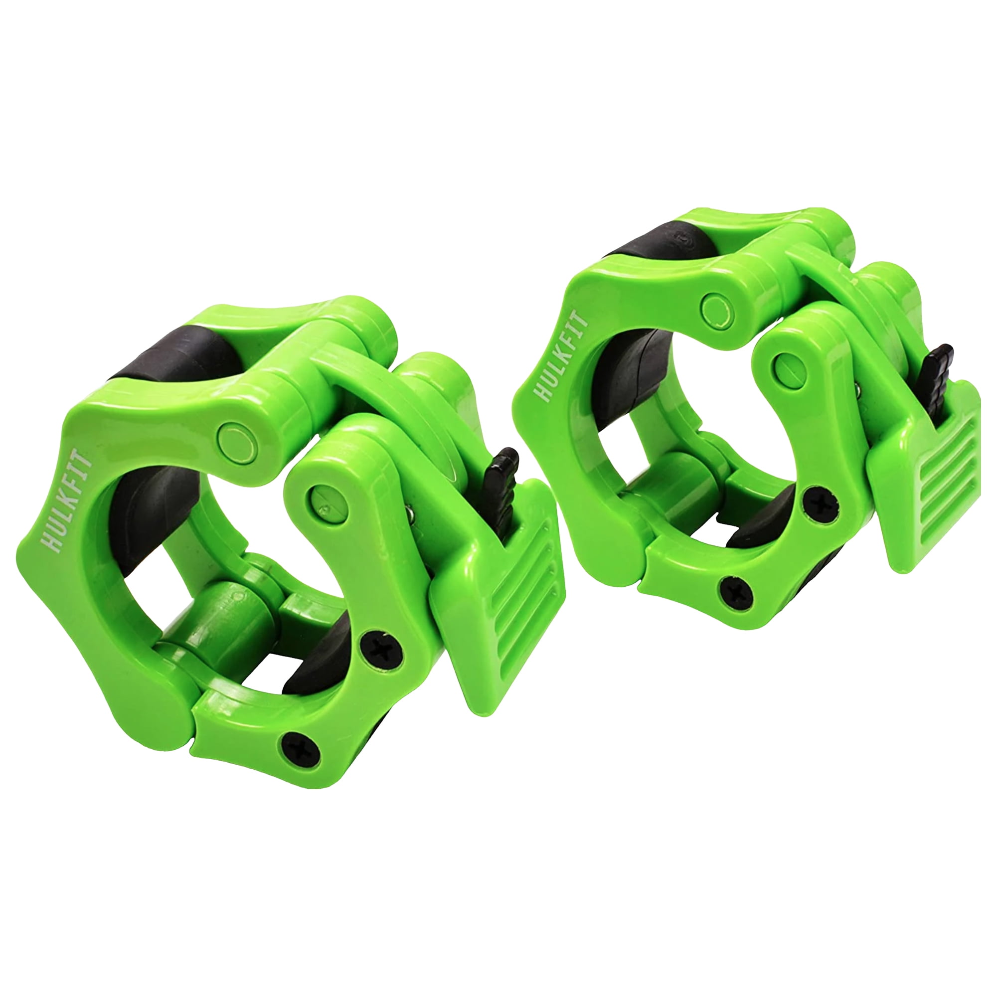 FlexWave Fitness Heavy-Duty Nylon Olympic Barbell Clamps – Quick Release Locking Collars for 2” Barbells, Set of 2