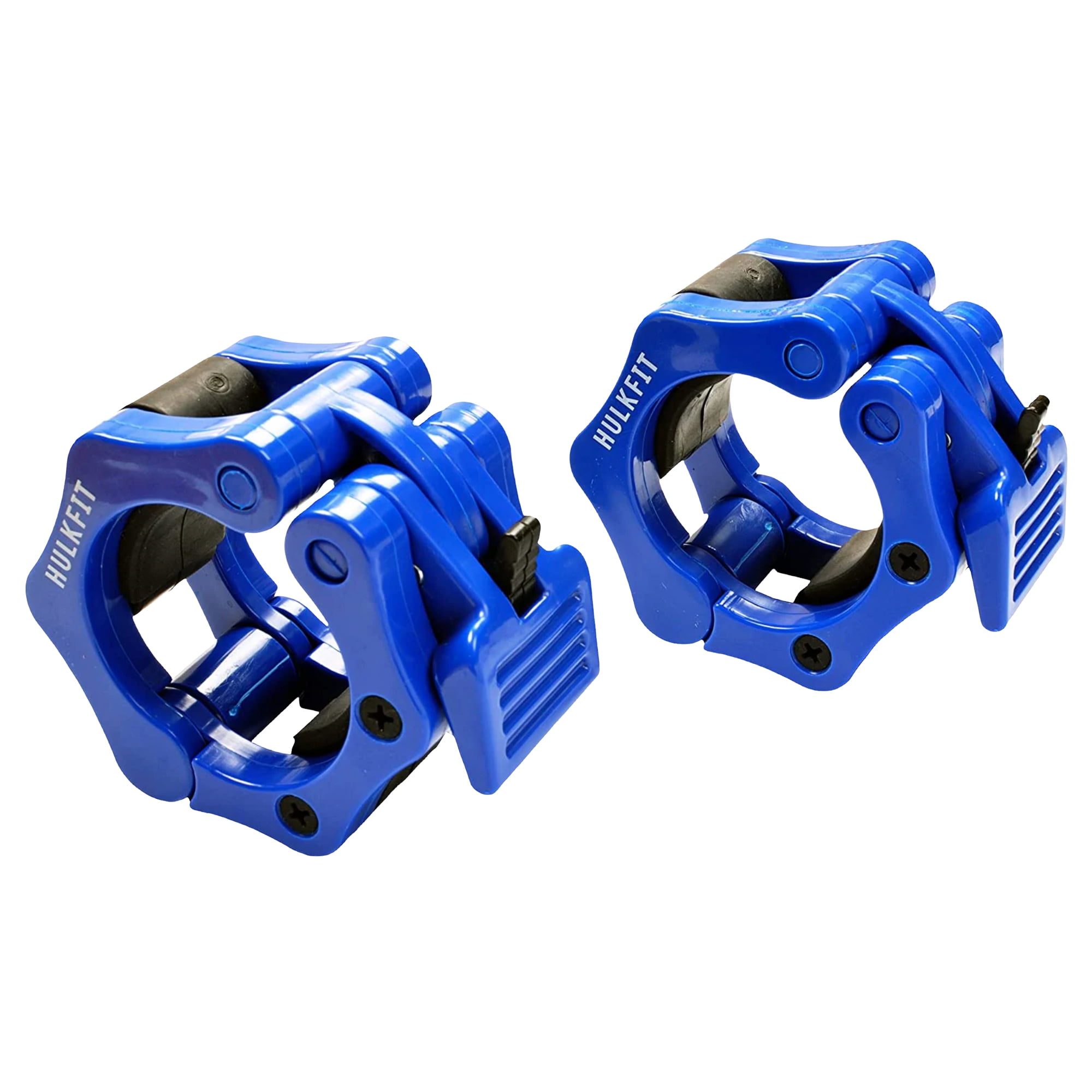 FlexWave Fitness Heavy-Duty Nylon Olympic Barbell Clamps – Quick Release Locking Collars for 2” Barbells, Set of 2