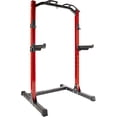 thumbnail image 1 of FlexWave Full Power Rack, Red & Black, 3x3 Steel, Four-Post Design for Home & Commercial Gym Use, 1 of 7